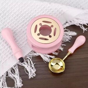 Wax sealing kit- pink and gold